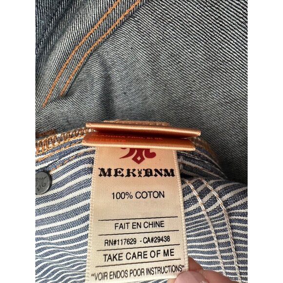 MEK DNM Jeans Mens Size 38 x 34 New Austin Denim Straight Fit Cotton Dark Wash - Picture 9 of 16